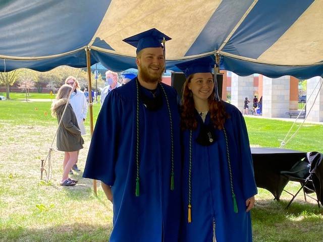 Two happy graduates